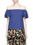 Main View - Click To Enlarge - ALICE & OLIVIA - 'Loryn' off-shoulder ruffle sleeve top