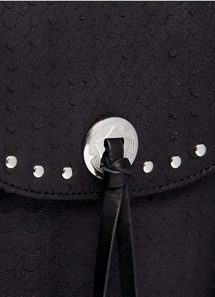 Detail View - Click To Enlarge - ASH - 'Hysteria' stud fringe leather crossbody bag