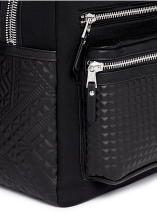 Detail View - Click To Enlarge - ASH - 'Neema' embossed leather neoprene small backpack