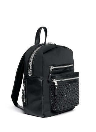 Front View - Click To Enlarge - ASH - 'Nicki' crystal embellished neoprene small backpack