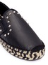 Detail View - Click To Enlarge - ASH - 'Xania' stud leather flatform espadrilles