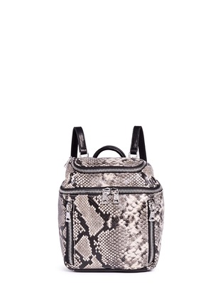 Main View - Click To Enlarge - ASH - 'Harper' mini snake embossed leather backpack