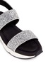 Detail View - Click To Enlarge - PEDDER RED - 'Ari' air cushion sneaker sole glitter sandals
