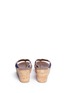 Back View - Click To Enlarge - SAM EDELMAN - Rosa' beaded cork wedge sandals