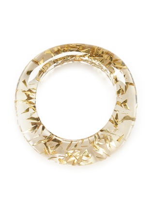 Main View - Click To Enlarge - NIIN - 'Aurora' brass chip chunky resin bangle