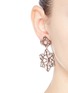 Figure View - Click To Enlarge - ERICKSON BEAMON - 'War of the Roses' Swarovski crystal floral drop earrings