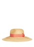 Figure View - Click To Enlarge - LANVIN - Grosgrain ribbon straw capeline hat