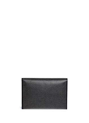Back View - Click To Enlarge - ALEXANDER MCQUEEN - Skull closure stud leather envelope clutch