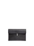 Main View - Click To Enlarge - ALEXANDER MCQUEEN - Skull closure stud leather envelope clutch