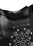 Detail View - Click To Enlarge - ALEXANDER MCQUEEN - 'De Manta' floral stud leather clutch