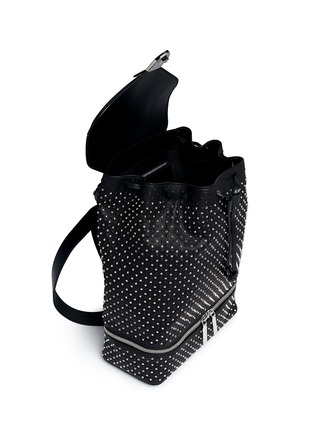 Detail View - Click To Enlarge - ALEXANDER MCQUEEN - Stud leather backpack