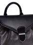 Detail View - Click To Enlarge - ALEXANDER MCQUEEN - Small eyelet leather backpack