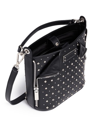 Detail View - Click To Enlarge - ALEXANDER MCQUEEN - 'De Manta' small mix stud leather bucket bag