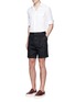 Figure View - Click To Enlarge - VALENTINO GARAVANI - 'Camu Noir' cotton twill shorts
