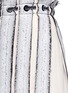 Detail View - Click To Enlarge - PROENZA SCHOULER - Needle punch chiffon stripe wrap skirt
