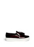 Main View - Click To Enlarge - PEDDER RED - 'Aidan' tassel patent leather skate slip-ons
