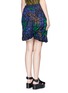 Back View - Click To Enlarge - SACAI - Floral print cutout guipure lace bubble shorts