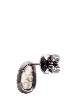 Detail View - Click To Enlarge - MONIQUE PÉAN - Diamond 18k white gold earrings