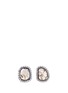 Main View - Click To Enlarge - MONIQUE PÉAN - Diamond 18k white gold earrings