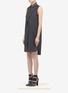 Front View - Click To Enlarge - ALEXANDERWANG - Cut-out back cotton-poplin shirt dress