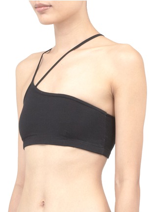 Front View - Click To Enlarge - HELMUT HELMUT LANG - Cross-neck asymmetrical bra top