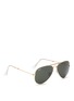 Figure View - Click To Enlarge - RAY-BAN - 'Aviator Folding' wire sunglasses