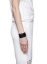 Figure View - Click To Enlarge - GIVENCHY - 'Obsedia' drouble wrap leather bracelet