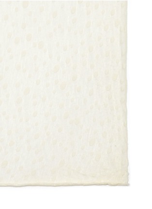 Detail View - Click To Enlarge - FALIERO SARTI - Polka dots angora and cotton-blend scarf