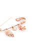 Detail View - Click To Enlarge - ANYALLERIE - 18k rose gold baby charms pin