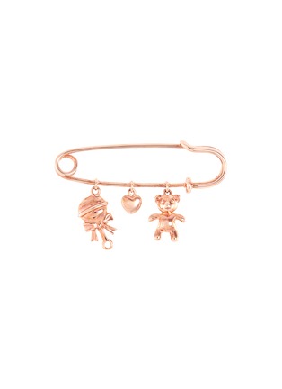 Main View - Click To Enlarge - ANYALLERIE - 18k rose gold baby charms pin