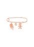 Main View - Click To Enlarge - ANYALLERIE - 18k rose gold baby charms pin