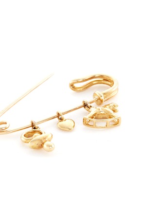 Detail View - Click To Enlarge - ANYALLERIE - 18k yellow gold baby charms pin