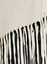 Detail View - Click To Enlarge - ARMANI COLLEZIONI - Suede leather fringe shawl
