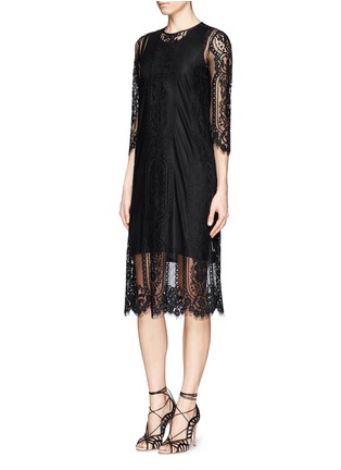 Figure View - Click To Enlarge - MO&CO. EDITION 10 - Guipure lace dress