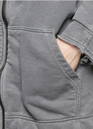 Detail View - Click To Enlarge - HAIDER ACKERMANN - 'Perth' French terry zip-up jacket
