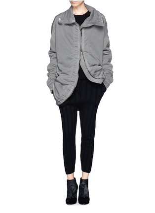 Figure View - Click To Enlarge - HAIDER ACKERMANN - 'Perth' French terry zip-up jacket