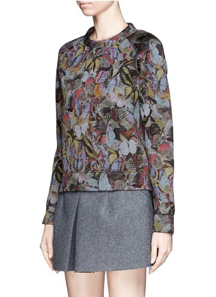 Front View - Click To Enlarge - VALENTINO GARAVANI - Butterfly camouflage sweatshirt