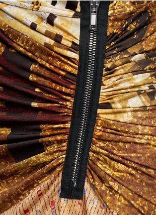 Detail View - Click To Enlarge - GIVENCHY - Mosaic pixel sequin print ruche skirt