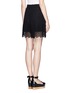 Back View - Click To Enlarge - CHLOÉ - Eyelet guipure lace shorts