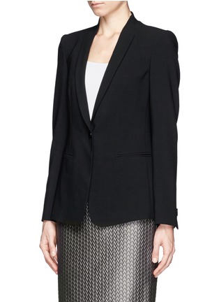 Front View - Click To Enlarge - ARMANI COLLEZIONI - Stretch wool jacket