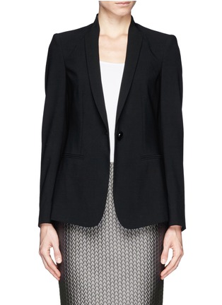 Main View - Click To Enlarge - ARMANI COLLEZIONI - Stretch wool jacket