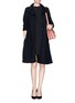 Figure View - Click To Enlarge - ARMANI COLLEZIONI - Wool knit long coat
