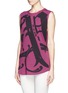 Front View - Click To Enlarge - EMILIO PUCCI - Print jersey tank top