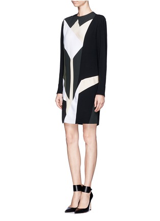 Figure View - Click To Enlarge - STELLA MCCARTNEY - Geometric Tulip print dress