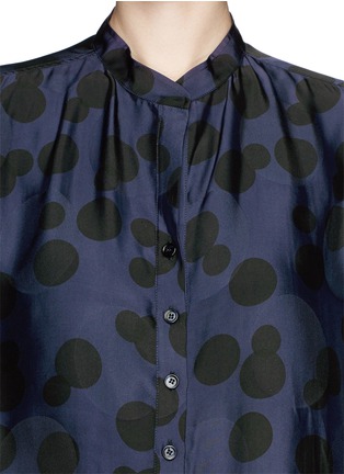 Detail View - Click To Enlarge - STELLA MCCARTNEY - Polka dot jacquard shirt