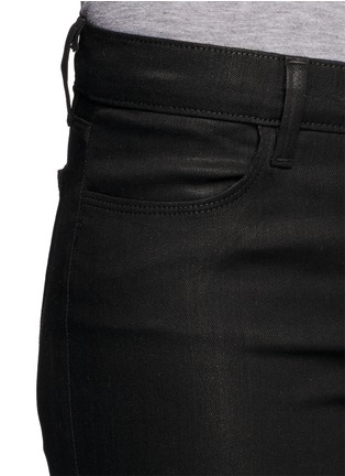 Detail View - Click To Enlarge - J BRAND - Super skinny waxed jeans