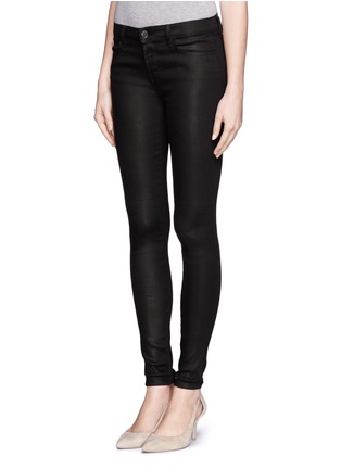 Front View - Click To Enlarge - J BRAND - Super skinny waxed jeans
