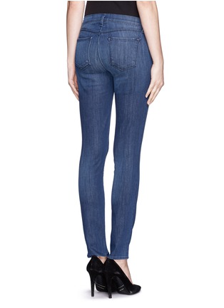 Back View - Click To Enlarge - J BRAND - Washed cropped skinny jeans