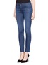 Front View - Click To Enlarge - J BRAND - Washed cropped skinny jeans