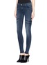 Front View - Click To Enlarge - J BRAND - 'Dee' super skinny zip jeans